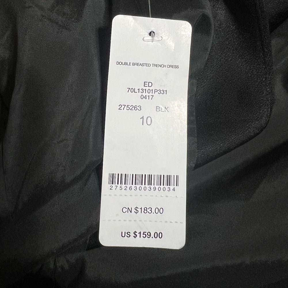 Bebe X Naven Double Breasted Trench Dress Size 10 LIKE NWT! - Picture 9 of 10